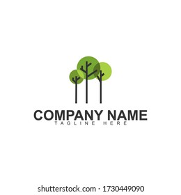 Tree Logo simple Vector Inspiration for Nature Green Company