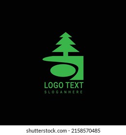Tree Logo style with green leaves look beautiful.
