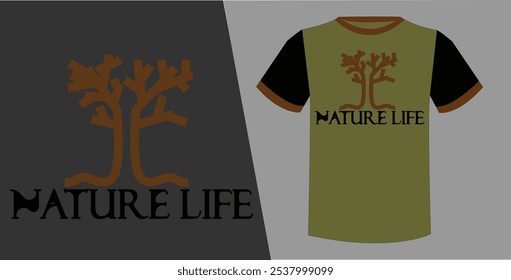 Tree Logo Tee-Shirt Design formal for man 
