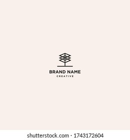 Tree logo template design in Vector illustration 