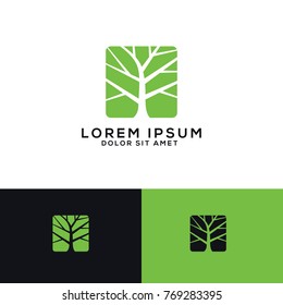 descarga de plantilla de logotipo de árbol