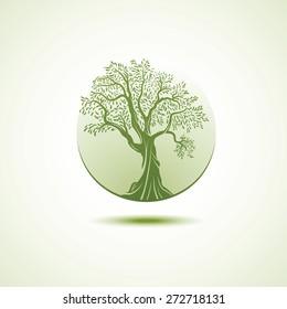 Tree logo template. Growing business concept