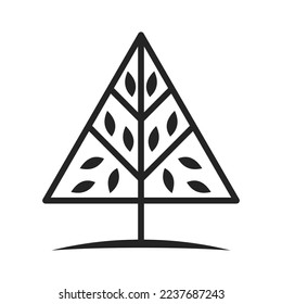 Tree Logo template Icon Illustration abstract Brand Identity