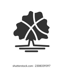 tree logo template. Icon Illustration Brand Identity. Isolated and flat illustration. Vector graphic