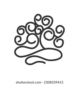 tree logo template. Icon Illustration Brand Identity. Isolated and flat illustration. Vector graphic