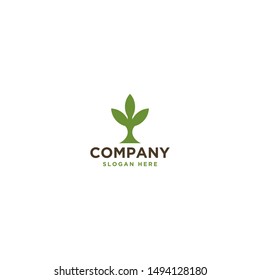 tree logo template. leaf. vector