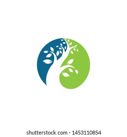 Tree logo template vector icon illustration