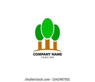 Tree logo template vector icon illustration