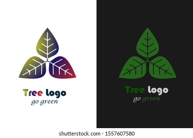 Tree logo template vector icon illustration