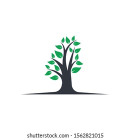 Tree logo template  vector icon illustration