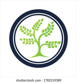 Tree logo template vector icon illustration