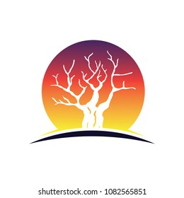 Tree Logo Template. Vector Illustration