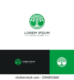 Tree logo template vector illustration