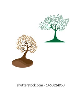 Tree logo template vector illustration