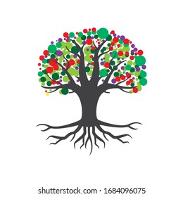 Tree logo template vector illustration