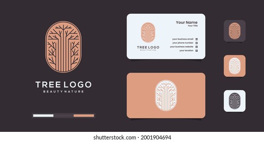 Tree logo with unique concept and business logo inspiration