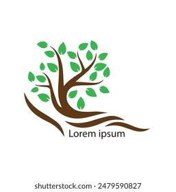 Tree Logo Vector Art, Icons, and Graphics. Abstract vibrant tree logo design, root vector - Tree of life logo design inspiration isolated on white background. set of best tree logo collections........