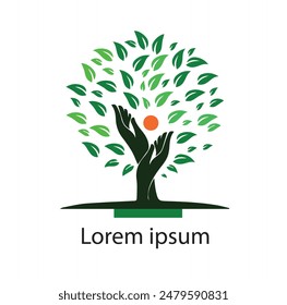 Tree Logo Vector Art, Icons, and Graphics. Abstract vibrant tree logo design, root vector - Tree of life logo design inspiration isolated on white background. set of best tree logo collections........