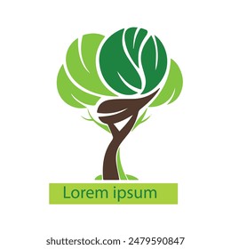 Tree Logo Vector Art, Icons, and Graphics. Abstract vibrant tree logo design, root vector - Tree of life logo design inspiration isolated on white background. set of best tree logo collections........