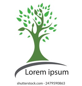 Tree Logo Vector Art, Icons, and Graphics. Abstract vibrant tree logo design, root vector - Tree of life logo design inspiration isolated on white background. set of best tree logo collections........