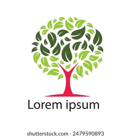 Tree Logo Vector Art, Icons, and Graphics. Abstract vibrant tree logo design, root vector - Tree of life logo design inspiration isolated on white background. set of best tree logo collections........