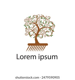 Baumlogo-Vektorgrafik, Symbole und Grafiken. Abstraktes, lebendiges Baumlogo-Design, Root-Vektorgrafik - Tree of Life Logo-Design-Inspiration auf weißem Hintergrund. Set von besten Baumlogo-Kollektionen..........