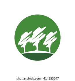 tree logo vector. garden logo. plant icon.