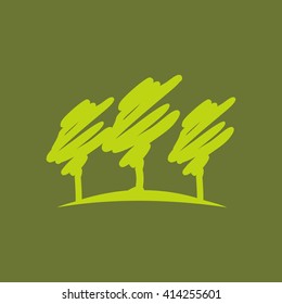 tree logo vector. garden logo. plant icon.