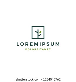 tree logo vector icon illustration