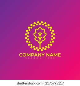 Tree logo vector illustration design