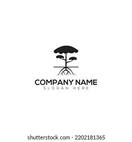Diseño del vector del logotipo del árbol