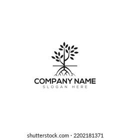 Diseño del vector del logotipo del árbol
