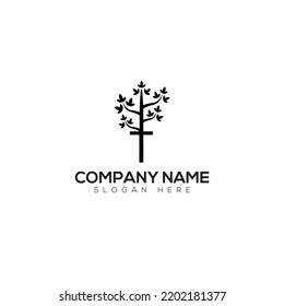 Diseño del vector del logotipo del árbol