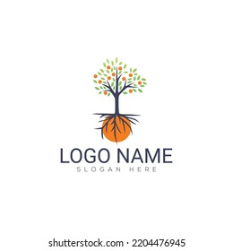 Tree logo vector illustration design