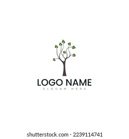 Tree logo vector illustration design