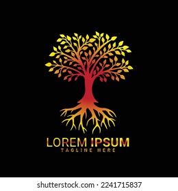Tree logo vector Illustration design