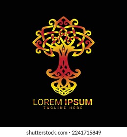 Vector de logotipo de árbol Diseño de ilustración