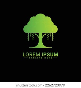 Tree logo vector illustration design 