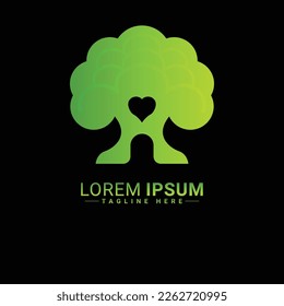 Tree logo vector illustration design 
