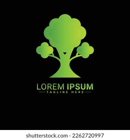 Tree logo vector illustration design 