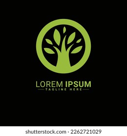 Tree logo vector illustration design 