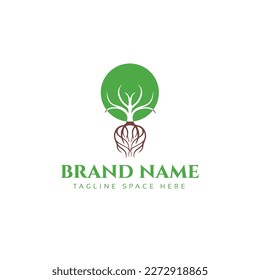 Tree logo vector illustration design