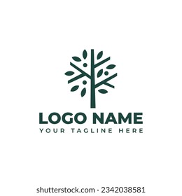 Tree logo vector illustration design.
Abstract Tree of life logo.
Organic nature symbols.
Natural plant design element.
