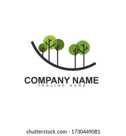Tree Logo Vector Inspiration for Nature Green Company