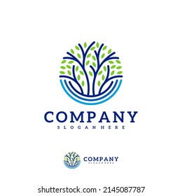 Tree logo vector template, Creative Tree logo design concepts