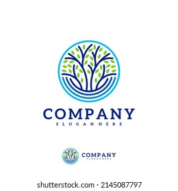 Tree logo vector template, Creative Tree logo design concepts