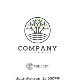 Tree logo vector template, Creative Tree logo design concepts