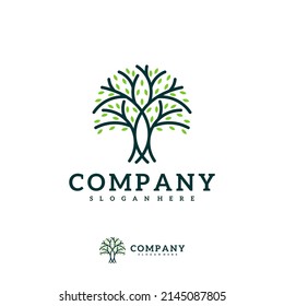 Tree logo vector template, Creative Tree logo design concepts