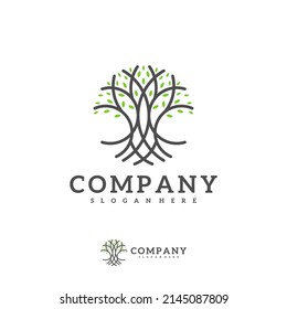 Tree logo vector template, Creative Tree logo design concepts