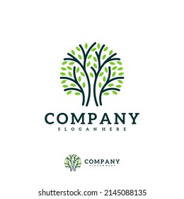 Tree logo vector template, Creative Tree logo design concepts